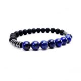 Lapis Lazuli & Oniks & Hematit Doğal Taş Erkek Bileklik