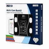 BLUETOOTH - VÜCUT ANALİZLİ DİJİTAL BASKÜL TERAZİ TARTI 180KG/50G YAĞ - SU - KAS ORAN - BMI İ11-023 (5468)