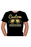 Custom Retro Motorcycle Glasses Harley Tişört Unisex T-shirt