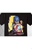 Captain America Kaptan Amerika Süper Kahraman Çocuk T-shirt