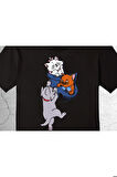 Cat Kedi Sevimli Kediler Tişört Çocuk T-shirt
