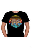 Rakun Uykucu Rackun Retro Tişört Unisex T-shirt