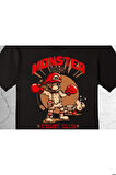 Monster Mario Bros Fight Club Dövüş Kulübü Canavar Mario Tişört Çocuk T-shirt