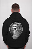 Skull Kuru Kafa Music Sweatshirt Unisex Kapüşonlu Hoodie
