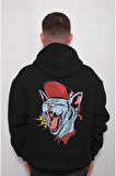 Kedi Cat Hip Hop Cat Retro Sweatshirt Unisex Kapüşonlu Hoodie