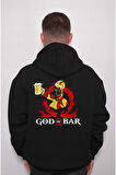 God Of War Simpson's God Of Bar Sweatshirt Unisex Kapüşonlu Hoodie