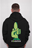 Fcktüs Kaktüs Argo Orta Parmak Sweatshirt Unisex Kapüşonlu Hoodie