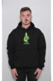 Fcktüs Kaktüs Argo Orta Parmak Sweatshirt Unisex Kapüşonlu Hoodie