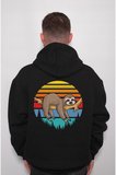 Rakun Uykucu Rackun Retro Sweatshirt Unisex Kapüşonlu Hoodie