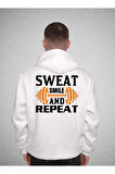 Sweat Smile And Repeat Sweatshirt Unisex Kapüşonlu Hoodie