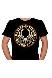 Harley Davidson Motorcycle Orange Bar Tişört Unisex T-shirt