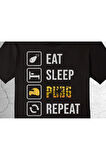 Pubg Eat Sleep Pubg Repeat Ye Uyu Oyna Tekrarla Tişört Çocuk T-shirt