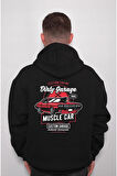 Mustang Muscle Car Drag Classic Araba Sweatshirt Unisex Kapüşonlu Hoodie