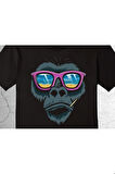 Maymun Goril Monkey Glasses Summer Beach Tişört Çocuk T-shirt