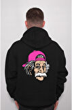 Albert Einstein Hippi Kep Sweatshirt Unisex Kapüşonlu Hoodie