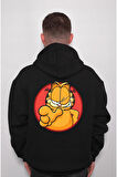 Garfield Cat Kedi Çizgi Film Sweatshirt Unisex Kapüşonlu Hoodie