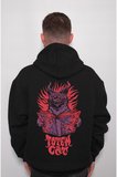 Totem Cat Okuyan Şeytan Kedi Devil Sweatshirt Unisex Kapüşonlu Hoodie