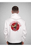 Primitive Wolf Kurt Çizgi Film Sweatshirt Unisex Kapüşonlu Hoodie