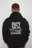 Ford Mustang 1967 Classic Car Klasik Araba Sweatshirt Unisex Kapüşonlu Hoodie