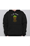I'm Groot Ağaç Adam Avengers Galaksi Koruyucu Sweatshirt Unisex Kapüşonlu Hoodie