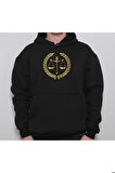 Avukat Adalet Terazi Hukuk Dava Eşitlik Sweatshirt Unisex Kapüşonlu Hoodie