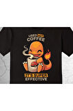 Pokemon Charizard Çalizart Used Hot Coffee It's Super Effective Tişört Çocuk T-shirt