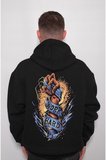 Work Hard Yumruk Çalışmak Sweatshirt Unisex Kapüşonlu Hoodie