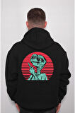 Uzaylı Cosmos Space Retro Sweatshirt Unisex Kapüşonlu Hoodie