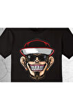 Hip Hop Rapçi Maymun Monkey Smile Kep Tişört Çocuk T-shirt