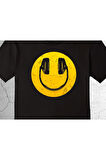 Smile Kulaklık Music Gülen Surat Tişört Çocuk T-shirt