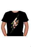 Şimşek Girl Kadın Retro Tişört Unisex T-shirt