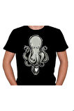 Ahtapot Octopus Grafiti Tişört Unisex T-shirt