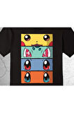 Pokemon All Caracters Pikachu Bulbasaur Charizard Tişört Çocuk T-shirt