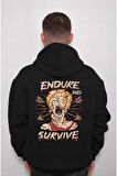 Endure And Survive Savaşçı Kadın Sweatshirt Unisex Kapüşonlu Hoodie