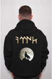 Bozkurt Kurt Türk Dolunay Göktürkçe Sweatshirt Unisex Kapüşonlu Hoodie