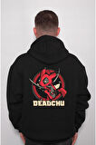 Dead Pool Pikachu Deadchu Sweatshirt Unisex Kapüşonlu Hoodie