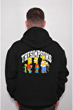 The Simpsons Simpsonlar Bart Homer Sweatshirt Unisex Kapüşonlu Hoodie