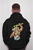 Zeus Tanrı Yıldırım Şimşek Dede Sweatshirt Unisex Kapüşonlu Hoodie