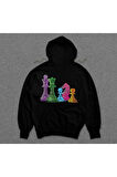 Satranç Şah Mat Zeka Oyunu Hamle Sweatshirt Unisex Kapüşonlu Hoodie