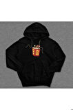 Tom And Jerry Pop Corn Yaramaz Kedi Çizgi Film Sweatshirt Unisex Kapüşonlu Hoodie