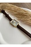 Bs Stıll Vintage Kadın Kol Saati Retro quartz deri kordon 1 Adet