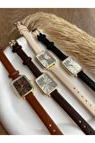 Bs Stıll Vintage Kadın Kol Saati Retro quartz deri kordon 1 Adet
