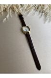 Retro Minimal Vintage Deri Kordon Kadın Kol Saati