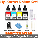 Hp Uyumlu Kartuş Dolum Seti (4 Renk x 100ml) Kolay Dolum Kiti