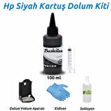 Hp Uyumlu Siyah Kartuş Dolum Seti