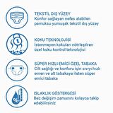 Jender Tekstil Yüzeyli Bel Bantlı Yetişkin Hasta Bezi XLarge 30'lu