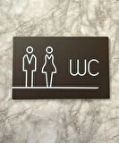 Bitter Serisi Lux WC Yönlendirme Levhası