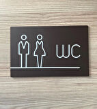 Bitter Serisi Lux WC Yönlendirme Levhası