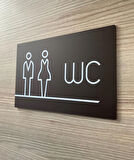 Bitter Serisi Lux WC Yönlendirme Levhası