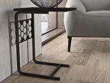 Wood'n Love Fabio Premium Altıgen Desen Metal C Sehpa - Siyah / Siyah